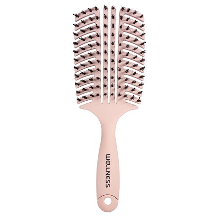 WELLNESS PREMIUM PRODUCTS flat pink hair brush - large