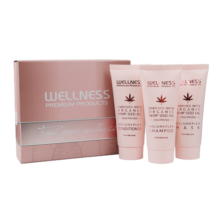 WELLNESS PREMIUM PRODUCTS Mini-Set WELLPLEX (Shampoo 50ml, Spülung 50ml, Maske 50ml)